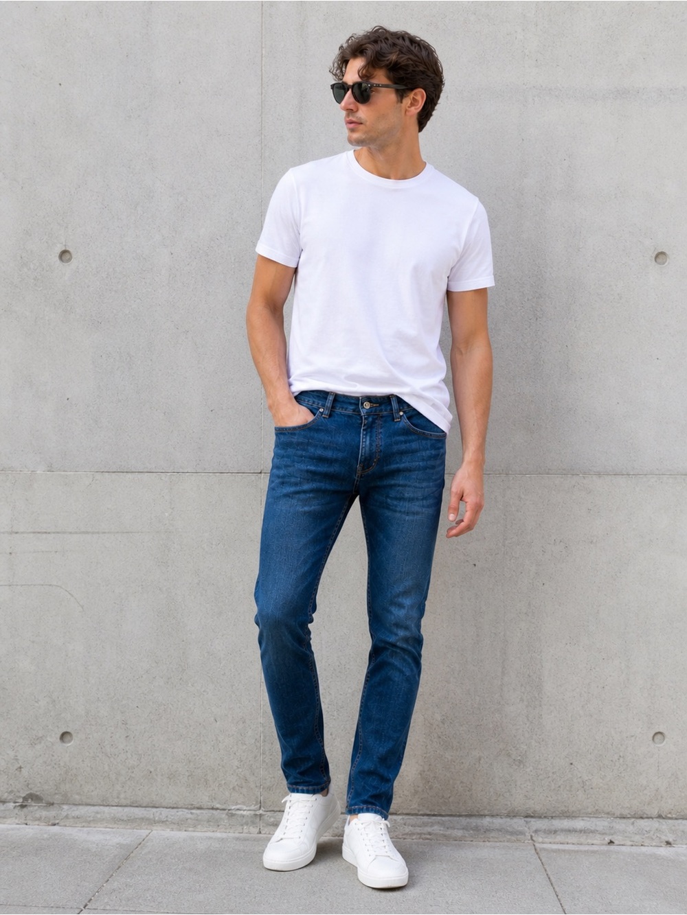ZARA Slim Fit Jeans Men 31x30 Blue Stretch Denim Classic